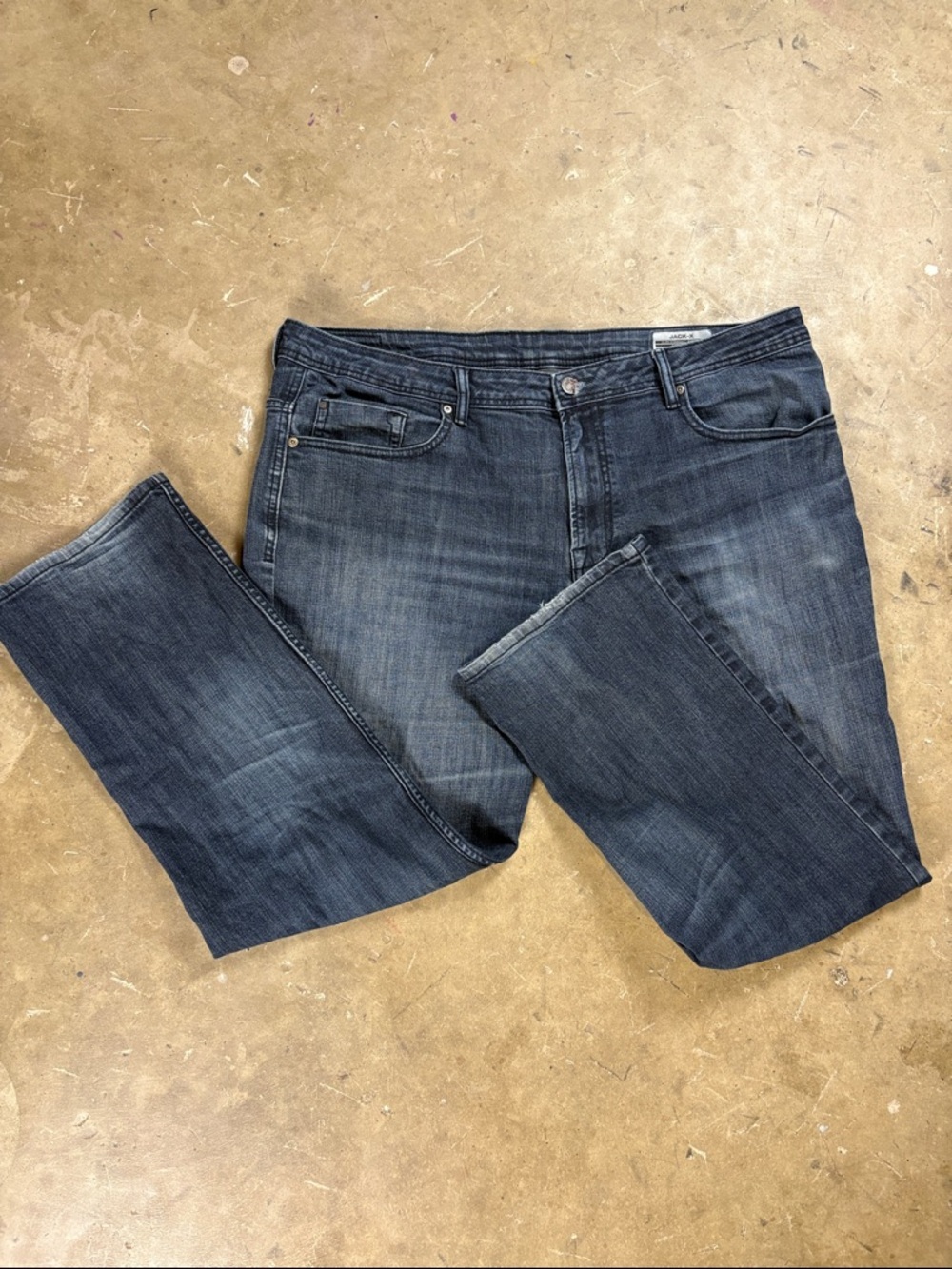 Jack-X by Buffalo David Bitton Men's Dark Wash Straight Jeans Sixze 40 x 30